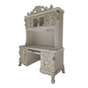 Dresden - Computer Desk & Hutch - Bone White
