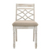 Cillin - Side Chair Set of 2) - Fabric, Walnut & Antique White