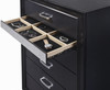 FELIZA Black Bedroom Set with Hidden Drawers