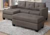 DJOSER 78" Wide Reversible Sectional & Ottoman