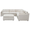 Hobson - 6 Piece Reversible Cushion Modular Sectional - Off-White