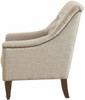 MIA Grey Tufted  Linen Arm Chair