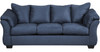 EDELINE Royal Blue Full Sofa Sleeper with Mattress