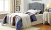 Midor Gray Headboard Bed