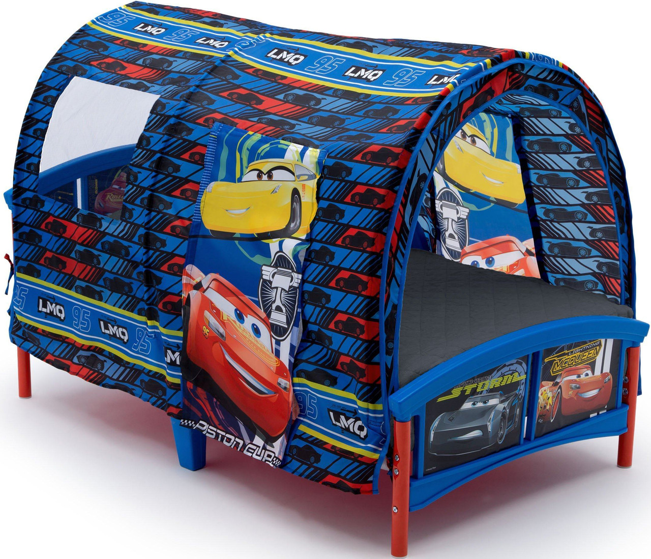 Disney Cars Lightning McQueen Toddler Bed with Storage
