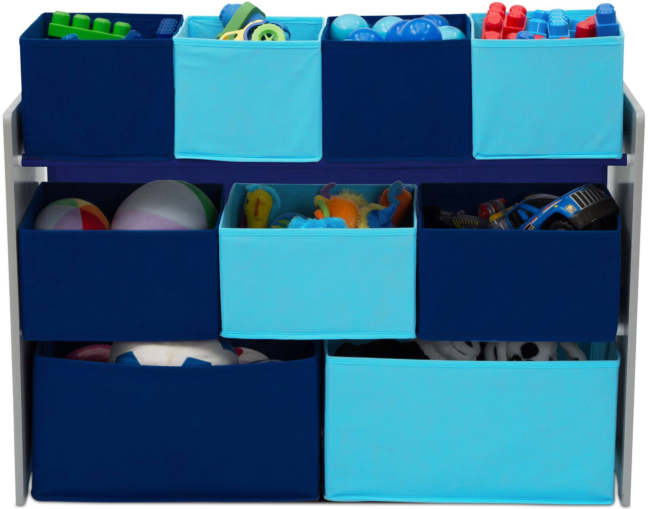 blue toy organizer