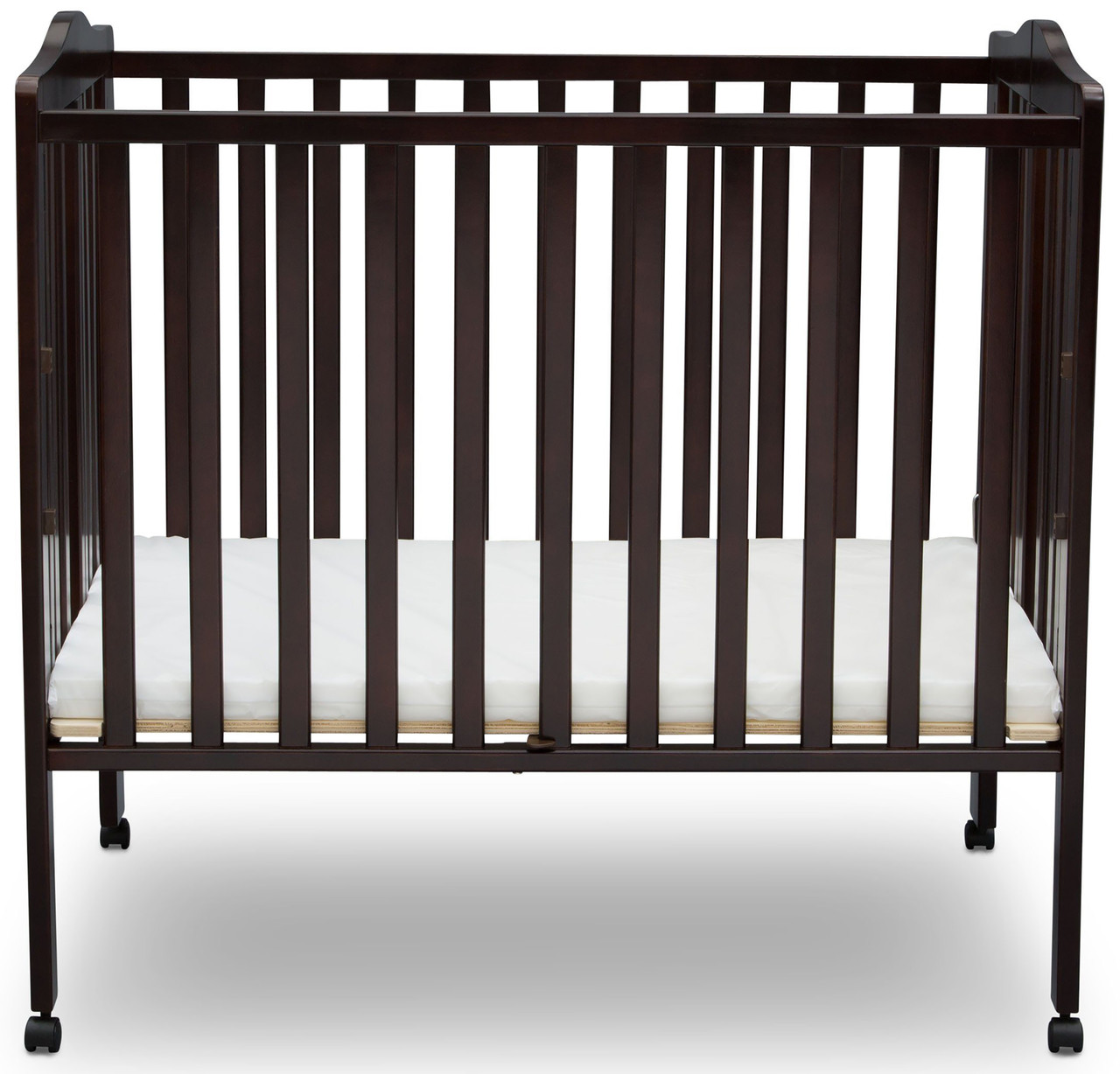 dark brown crib