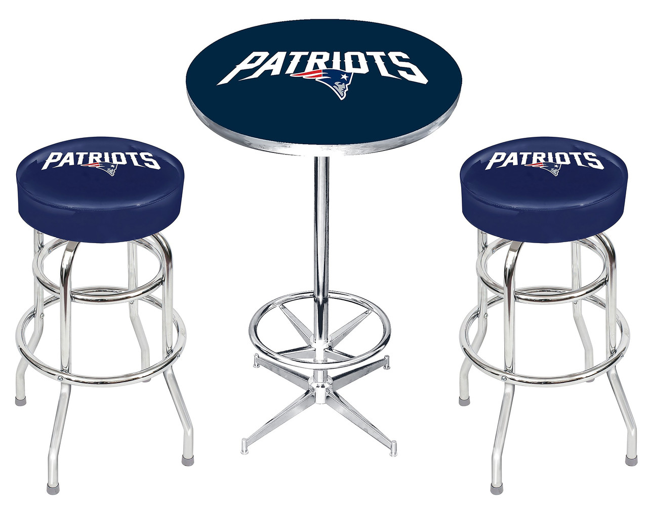 New England Patriots Heavy-Duty 3-PC Bar Set - CB Furniture