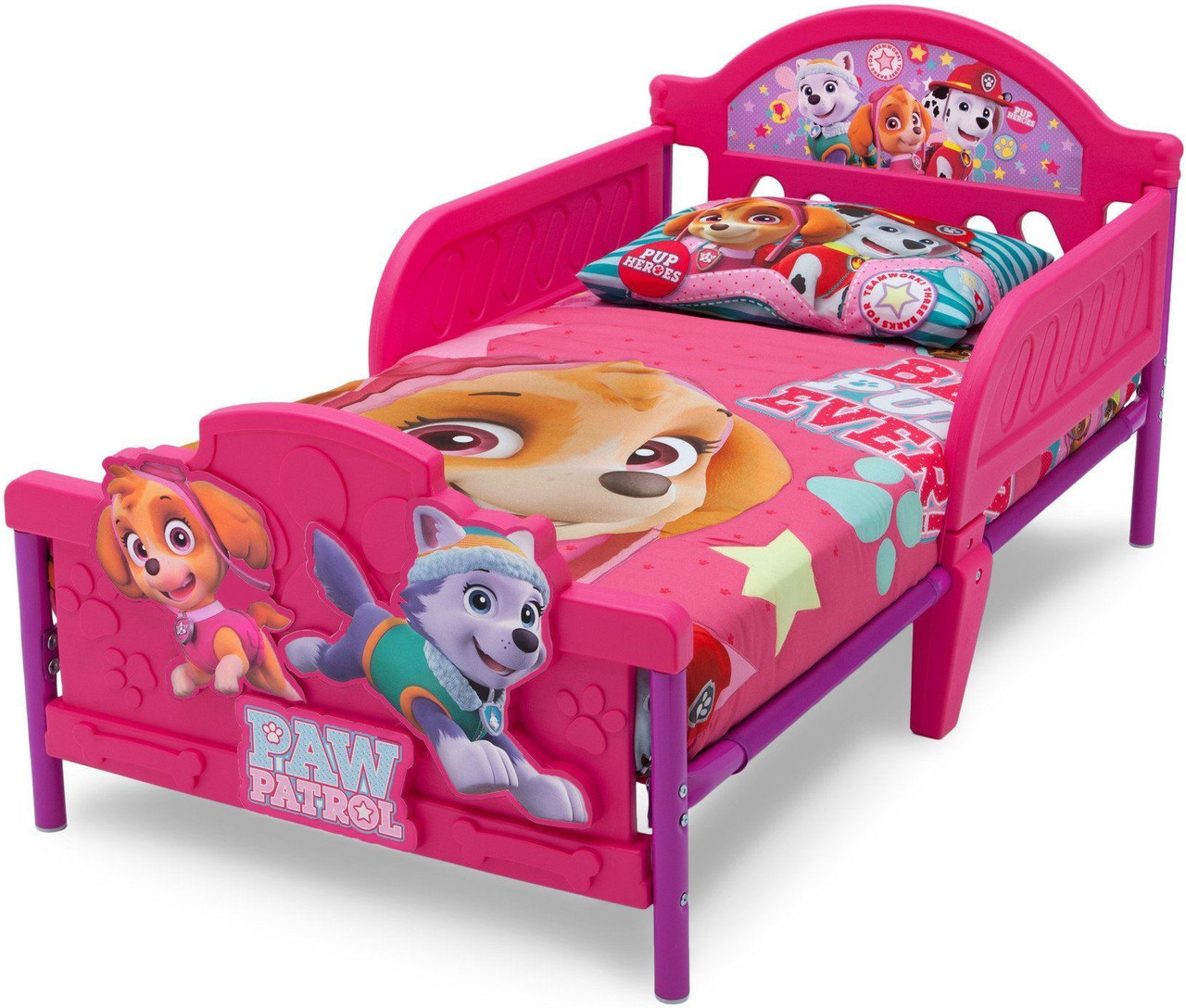 PAW Patrol - & Everest - 3D Toddler Bed - CB Furniture