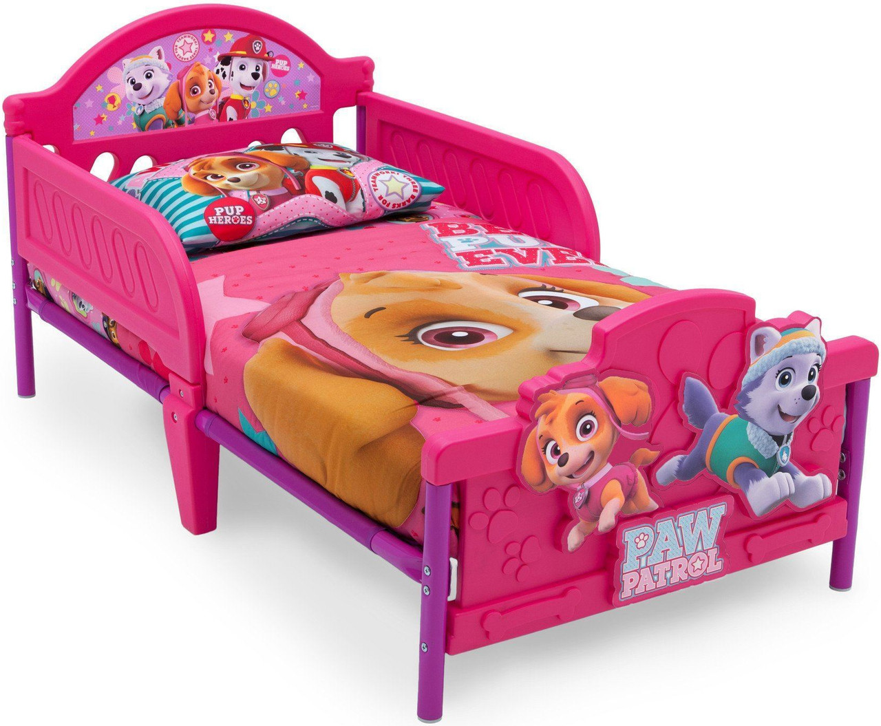 PAW Patrol - & Everest - 3D Toddler Bed - CB Furniture