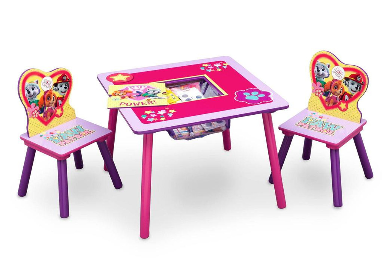 childrens paw patrol table and chairs