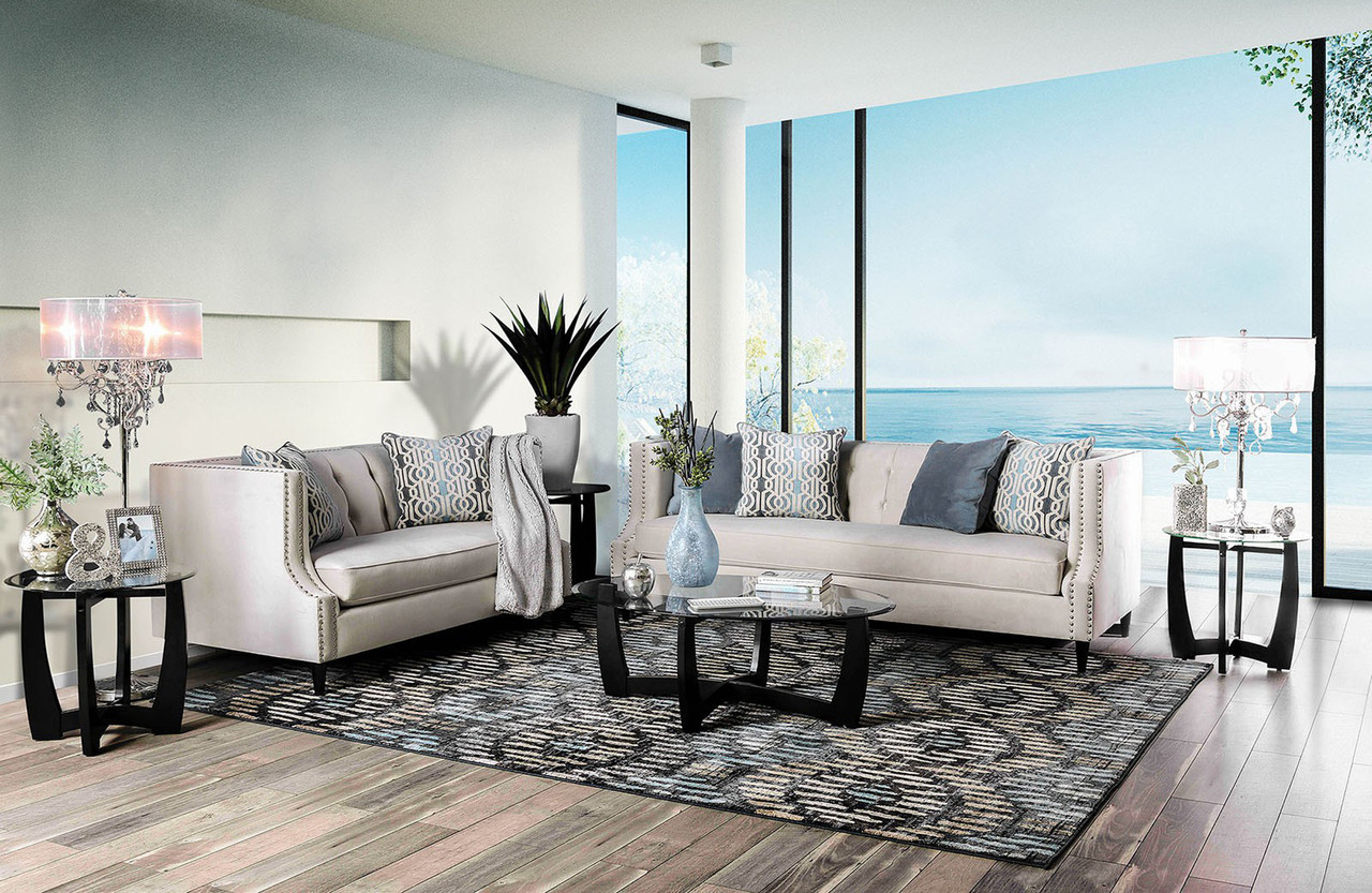 Dean Beige Sofa And Loveseat Cb Furniture