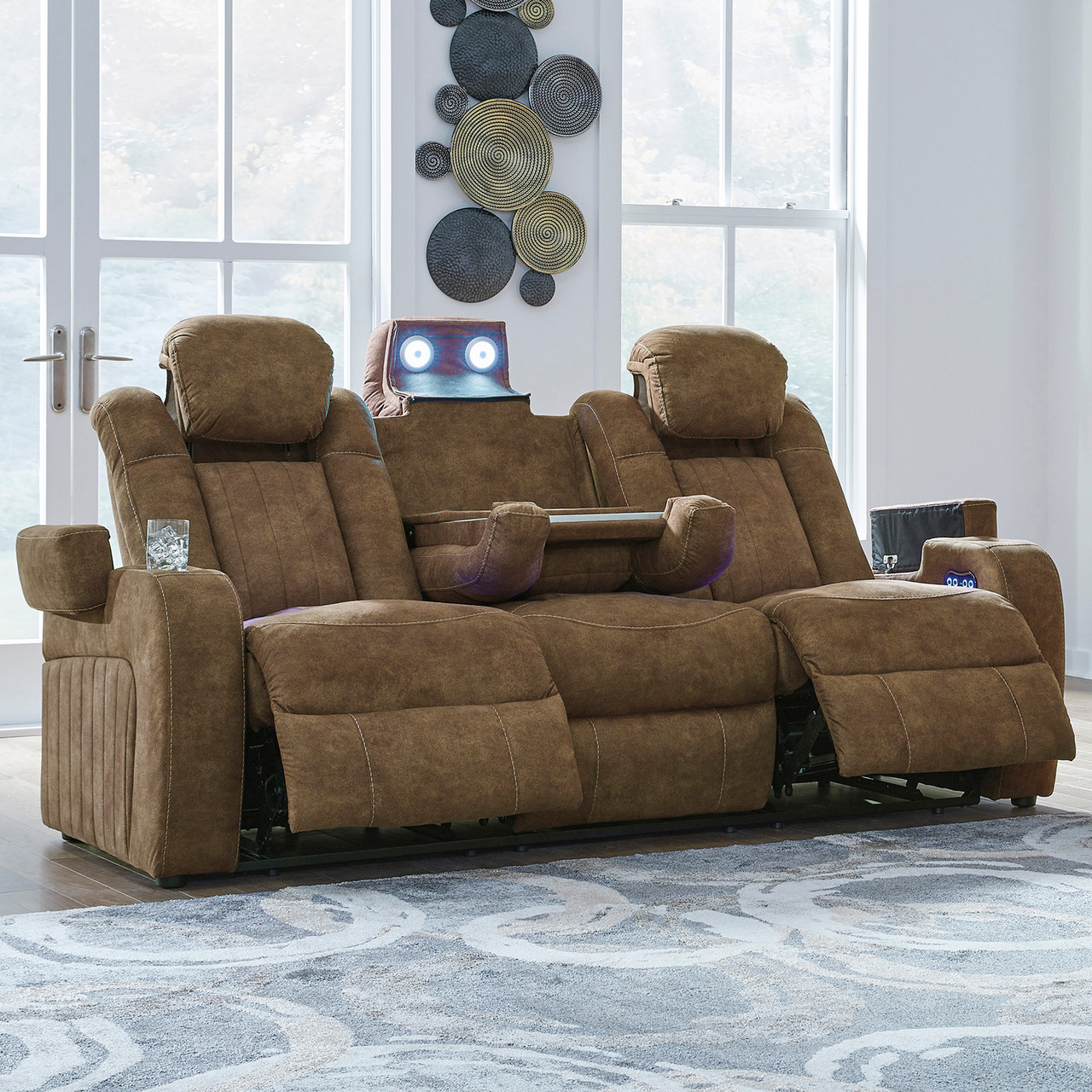 Phantom Sofa with Power Footrests  Sofa, Brown leather sofa, Foot