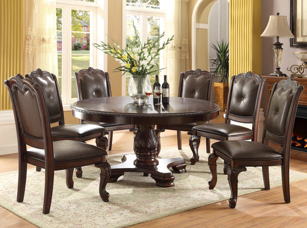 Dark Cherry Dining Room Set