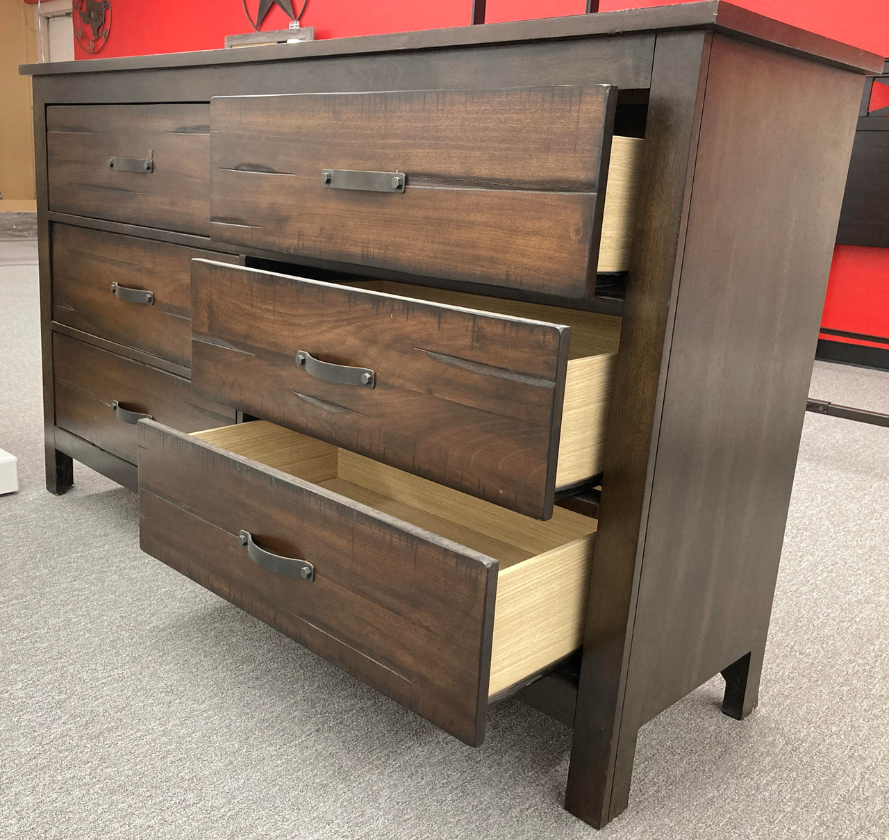 two tone dresser Ashley Furniture Shaybrock Antique White/Brown and Mirror (Online Special Price) this dresser is a welcome addition. Sophia's: Two-toned Dresser and Kitchen