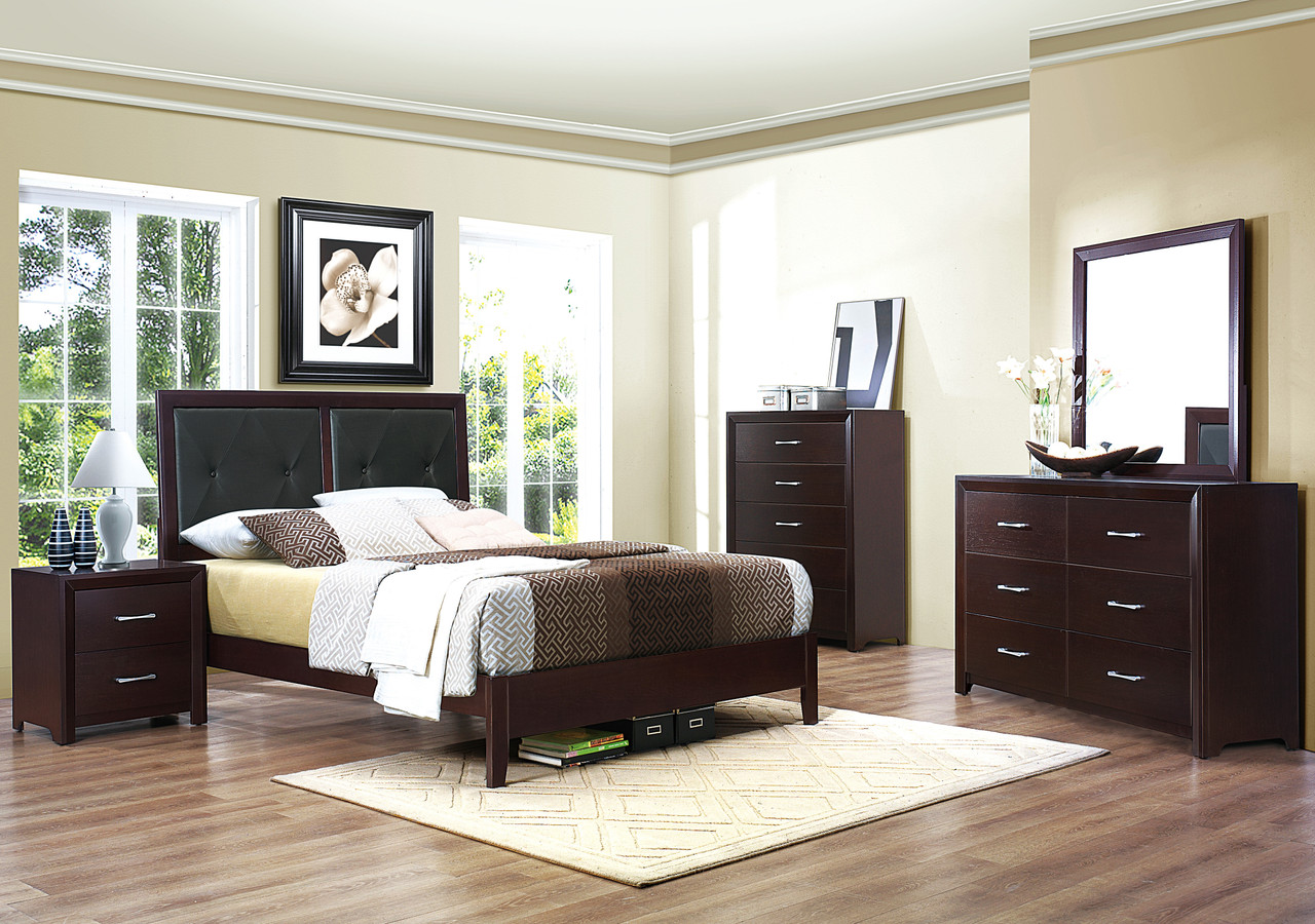 NEIVA Espresso Bedroom Set - CB Furniture