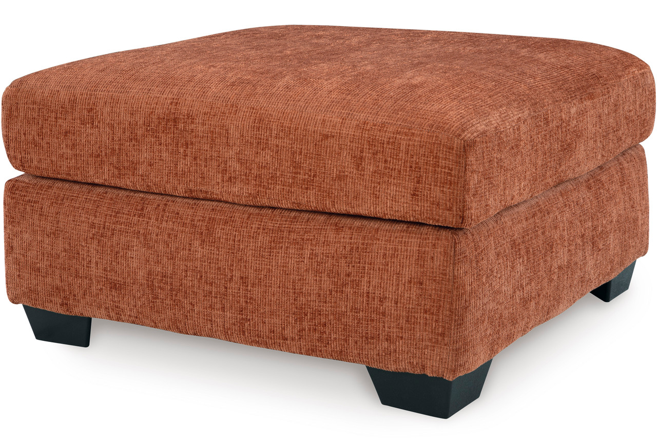 Meritalia orange ottoman オットマン　イタリア Surya Amana Modern Orange Tufted Round Ottoman With Nailheads AAA
