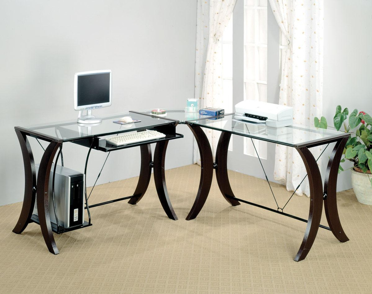 Maxwell 43 Wide L Shaped Desk Cb Furniture