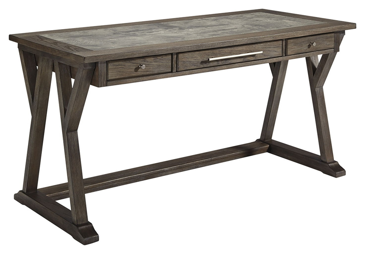 Ashley Baldridge Home Office Large Leg Desk - Rustic Brown