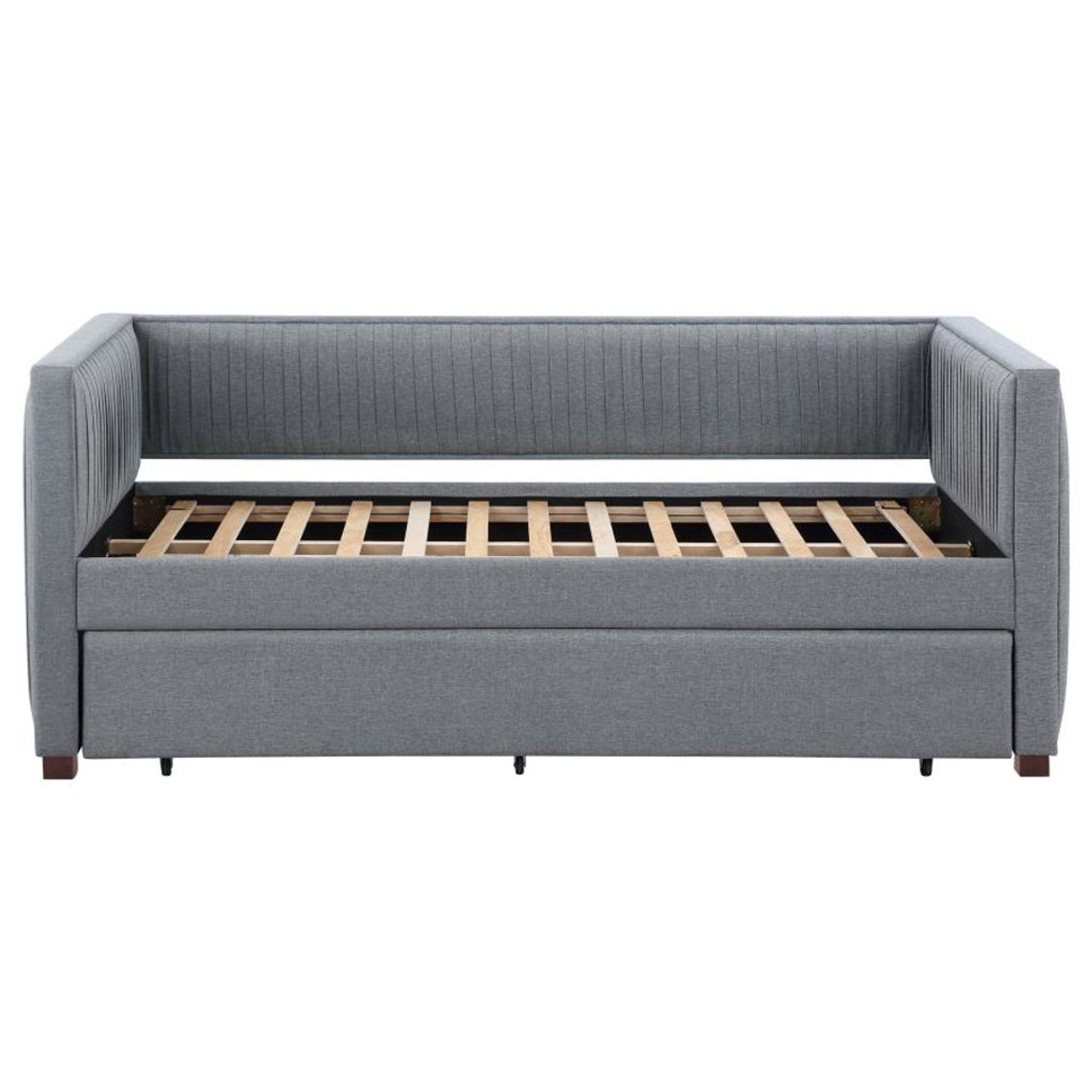 Brodie Upholstered Twin Daybed With Trundle Gray CB Furniture