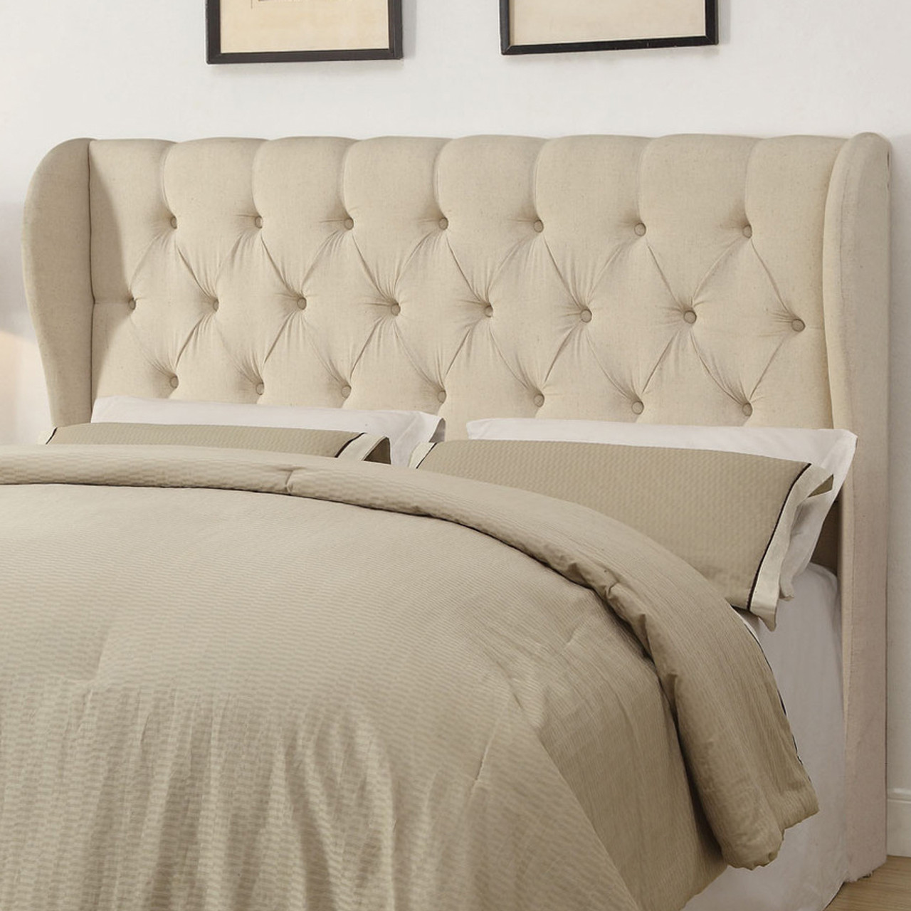 Suzete Beige California King Headboard