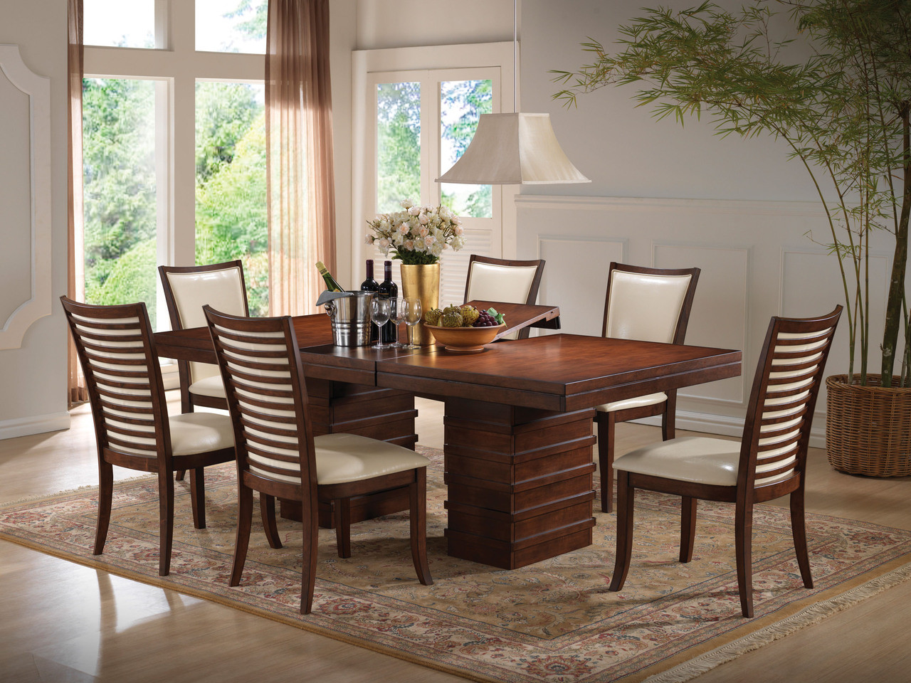 alise 7 piece dining set