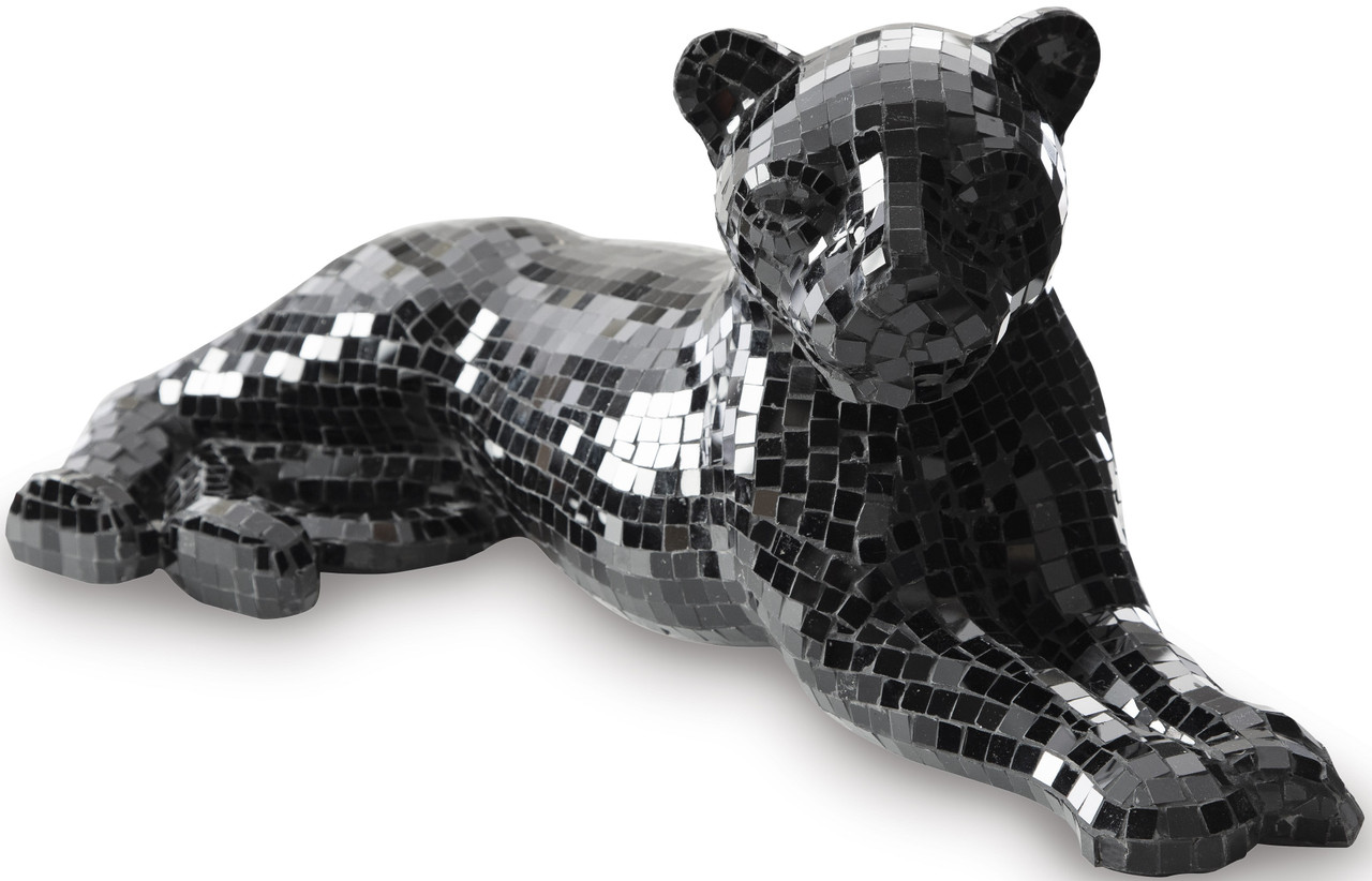 SILAS 25' Wide Black Panther Sculpture - CB Furniture