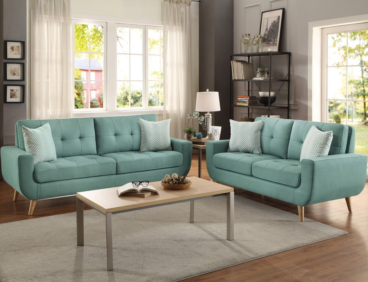 JACKY Teal Livingroom Set CB Furniture