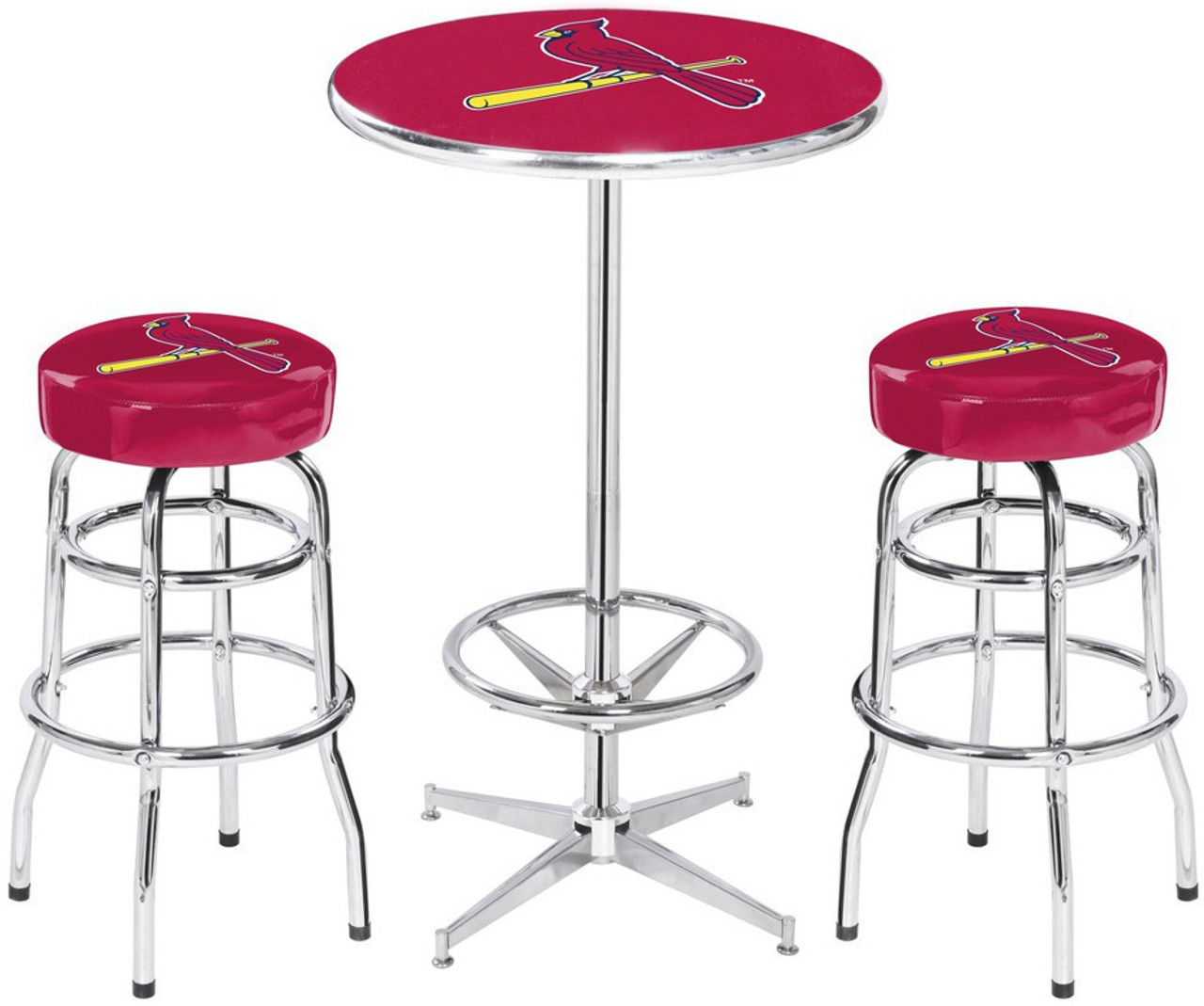 St. Louis Cardinals Heavy-Duty 3 Piece Pub Set - CB Furniture