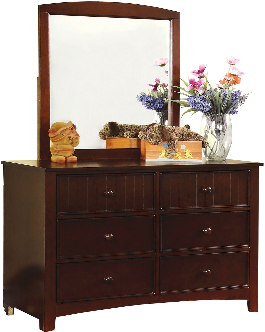 Connie Walnut Dresser Mirror Cb Furniture