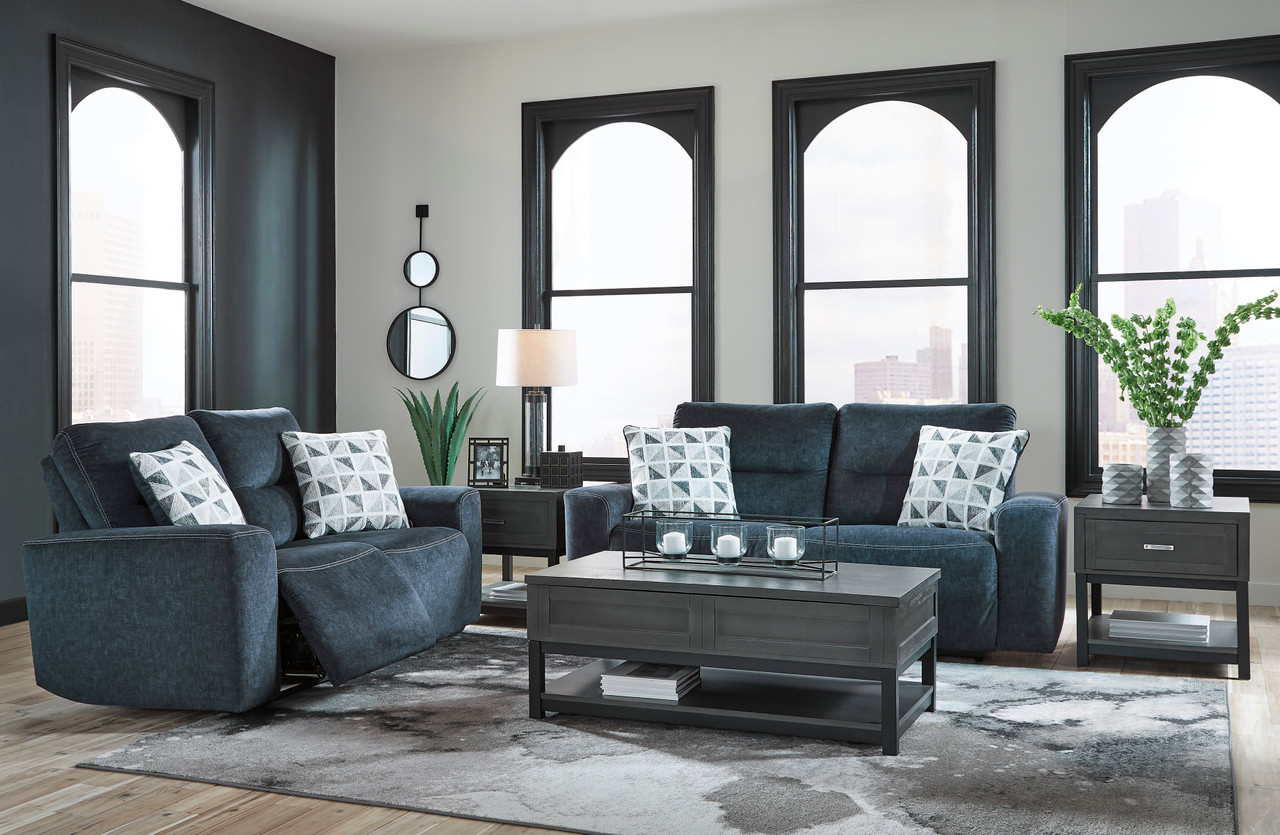 Liverpool Denim Blue Loveseat | RC Willey