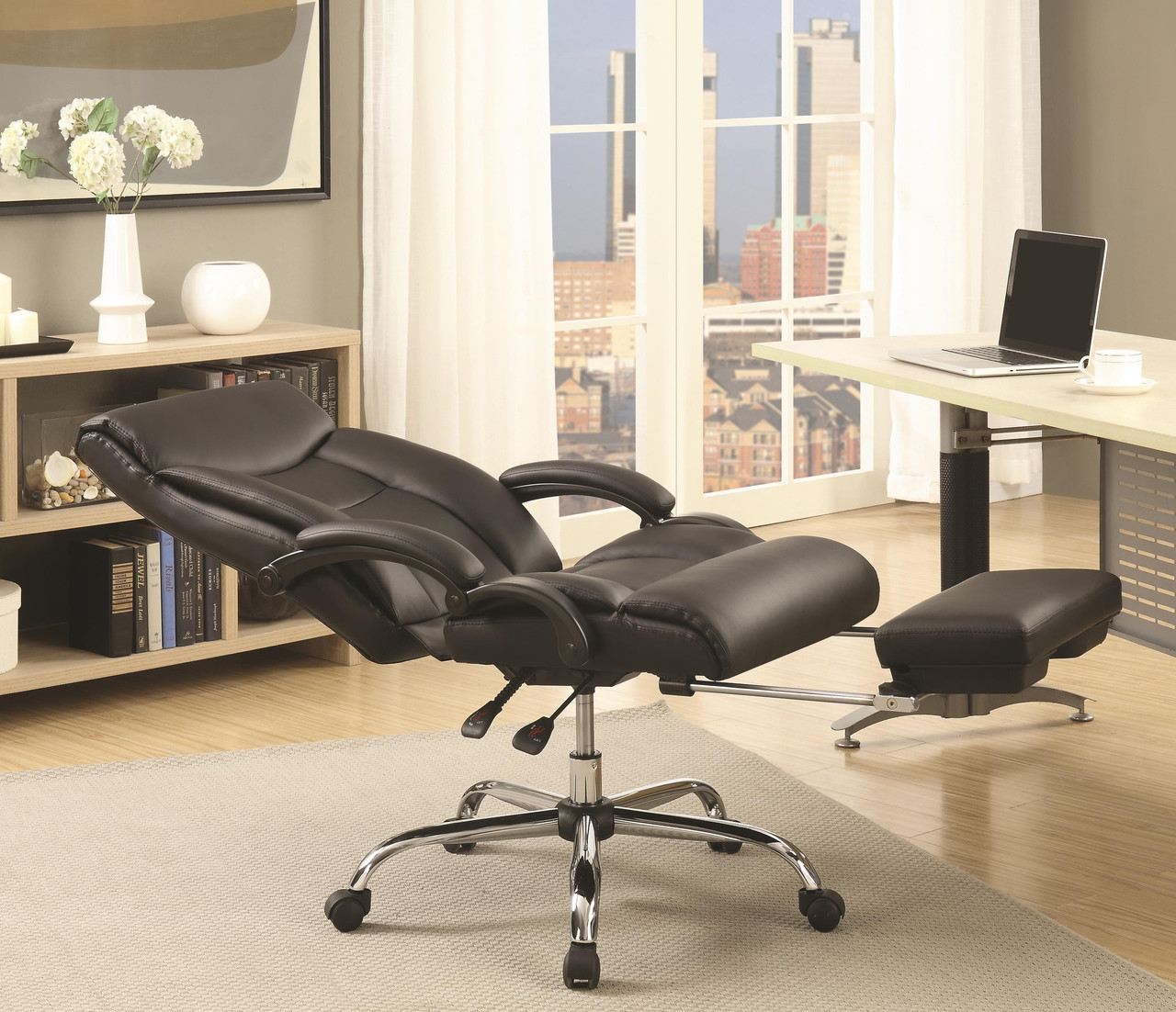 office chair recline flat