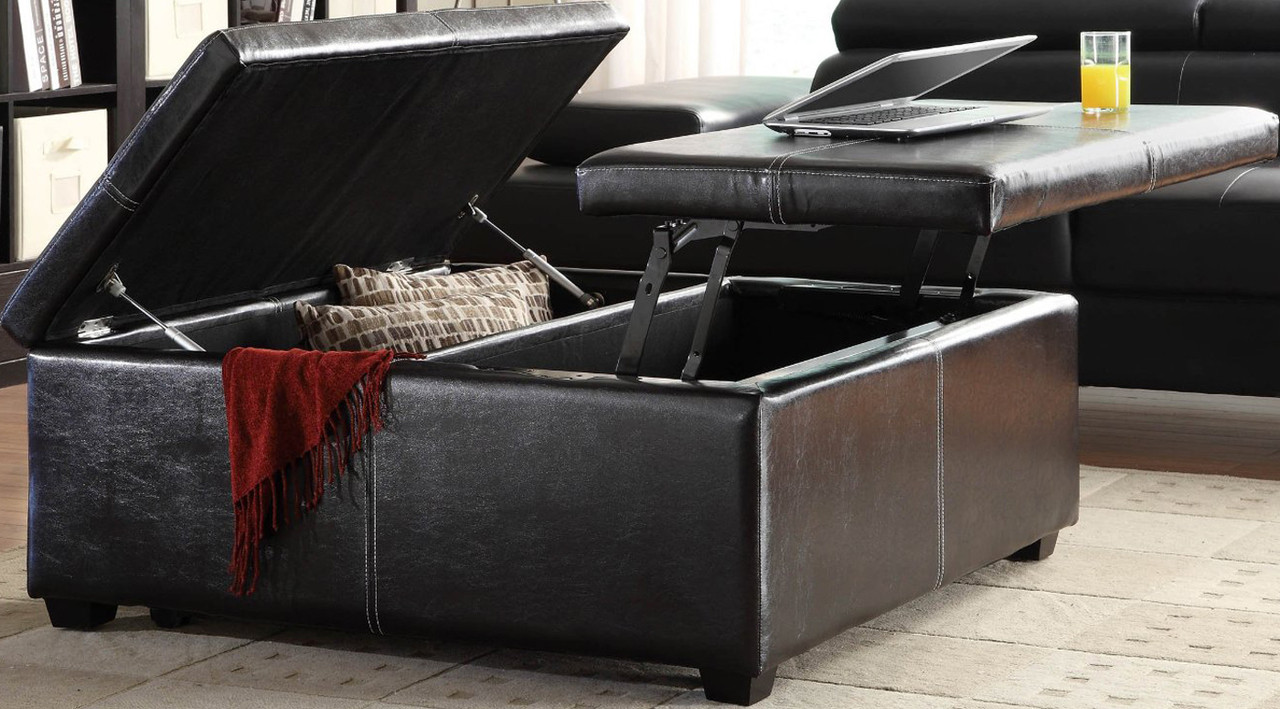 lift top ottoman with storage