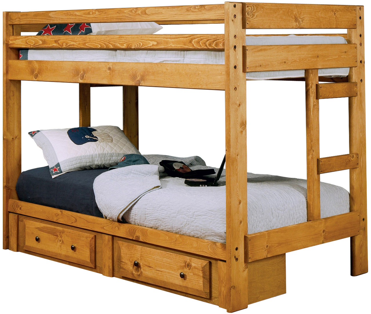 under bunk bed storage