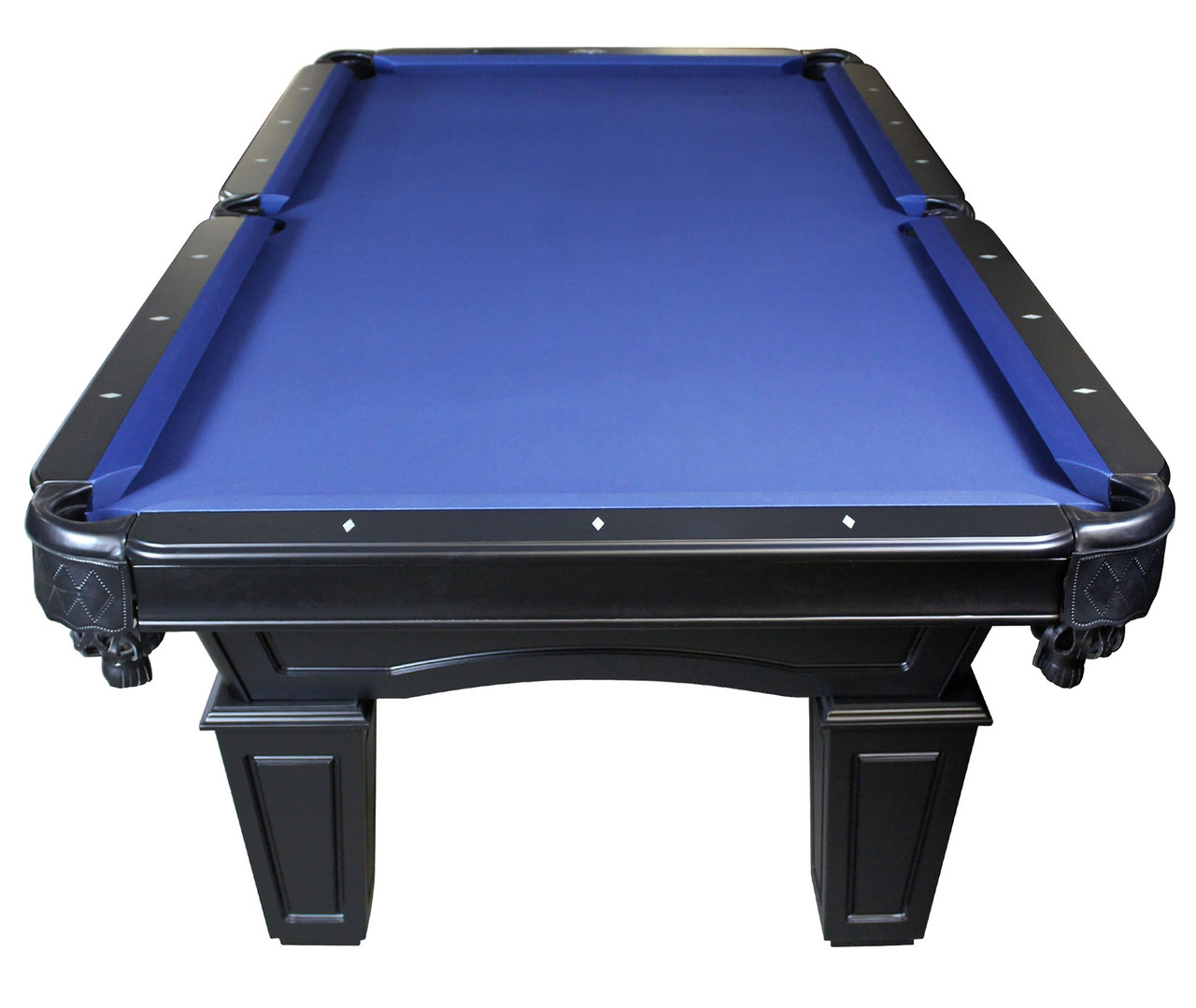 all black pool table