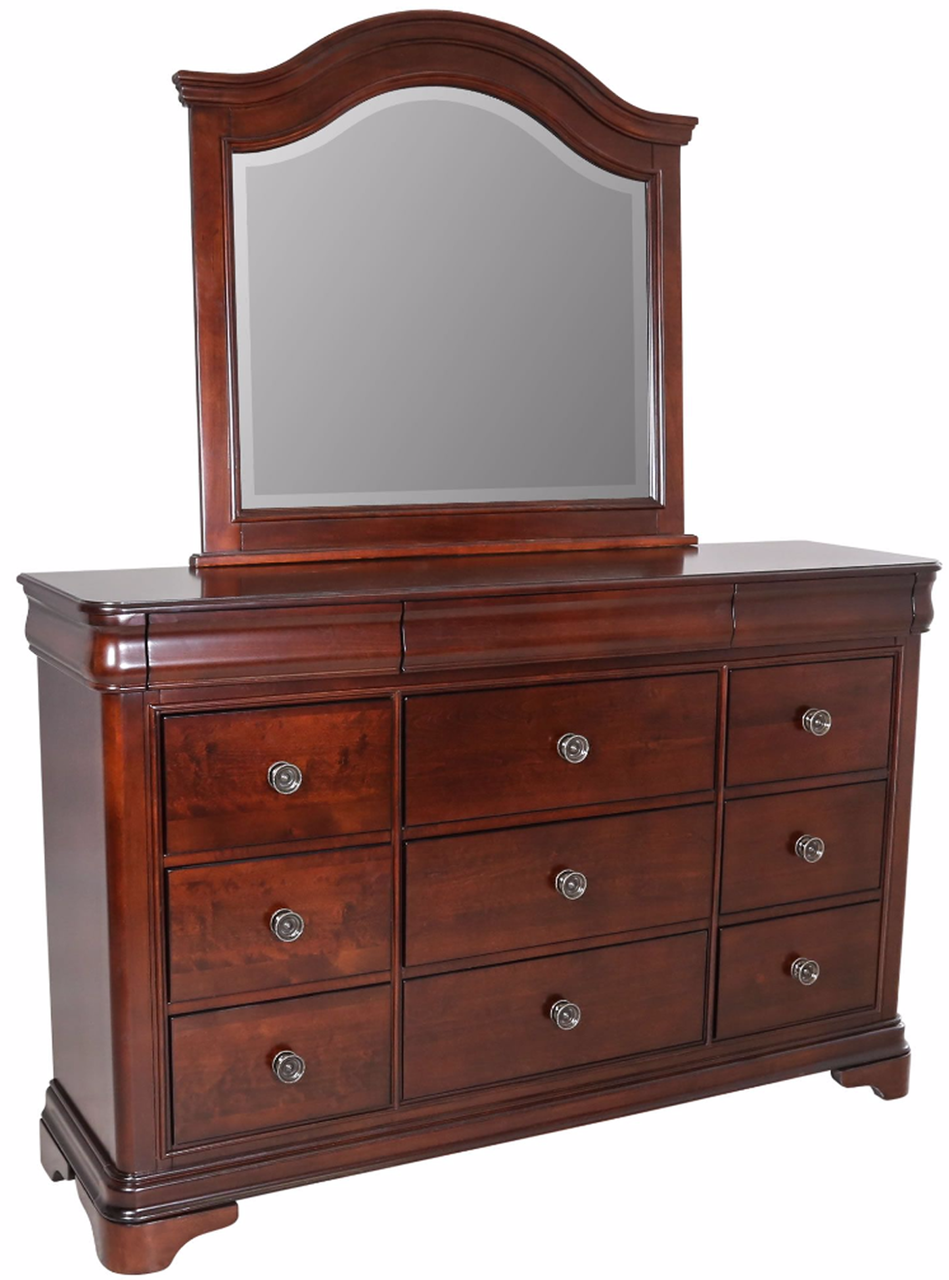 Selena Cherry Dresser With Hidden Drawers Cb Furniture