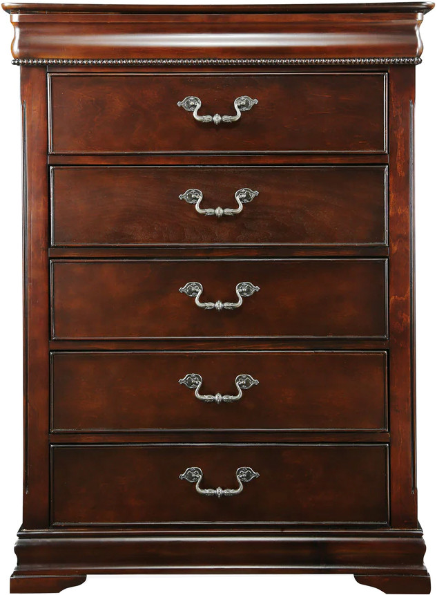 ALLONDRA Cherry Bedroom Set - CB Furniture