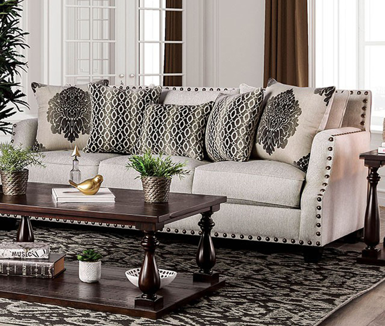 Adorjan Beige Sofa Cb Furniture