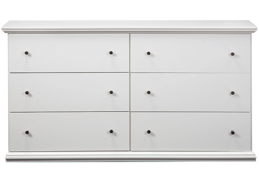 LUCIA White 63" Wide x 34" Height Dresser - CB Furniture LUCIA White 63" Wide x 34" Height Dresser - CB Furniture