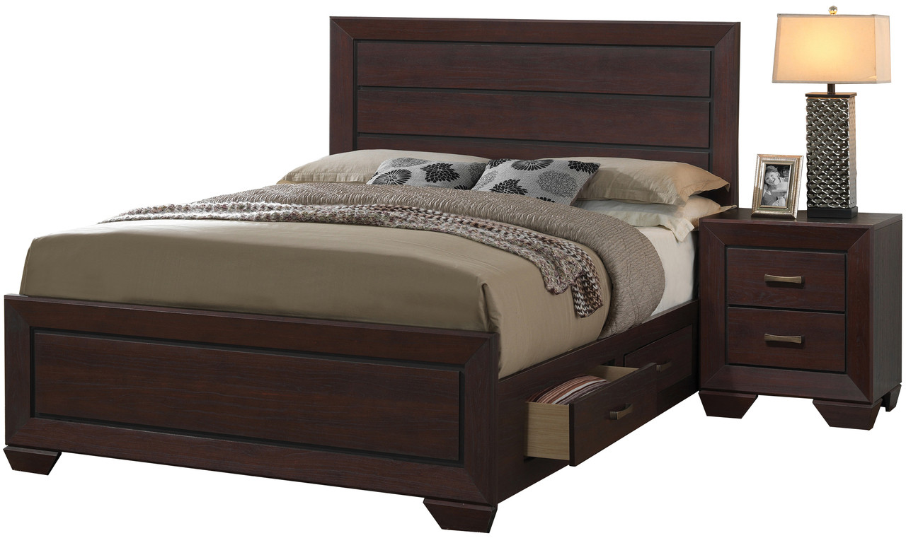 Andrews Brown Storage Bed - CB Furniture