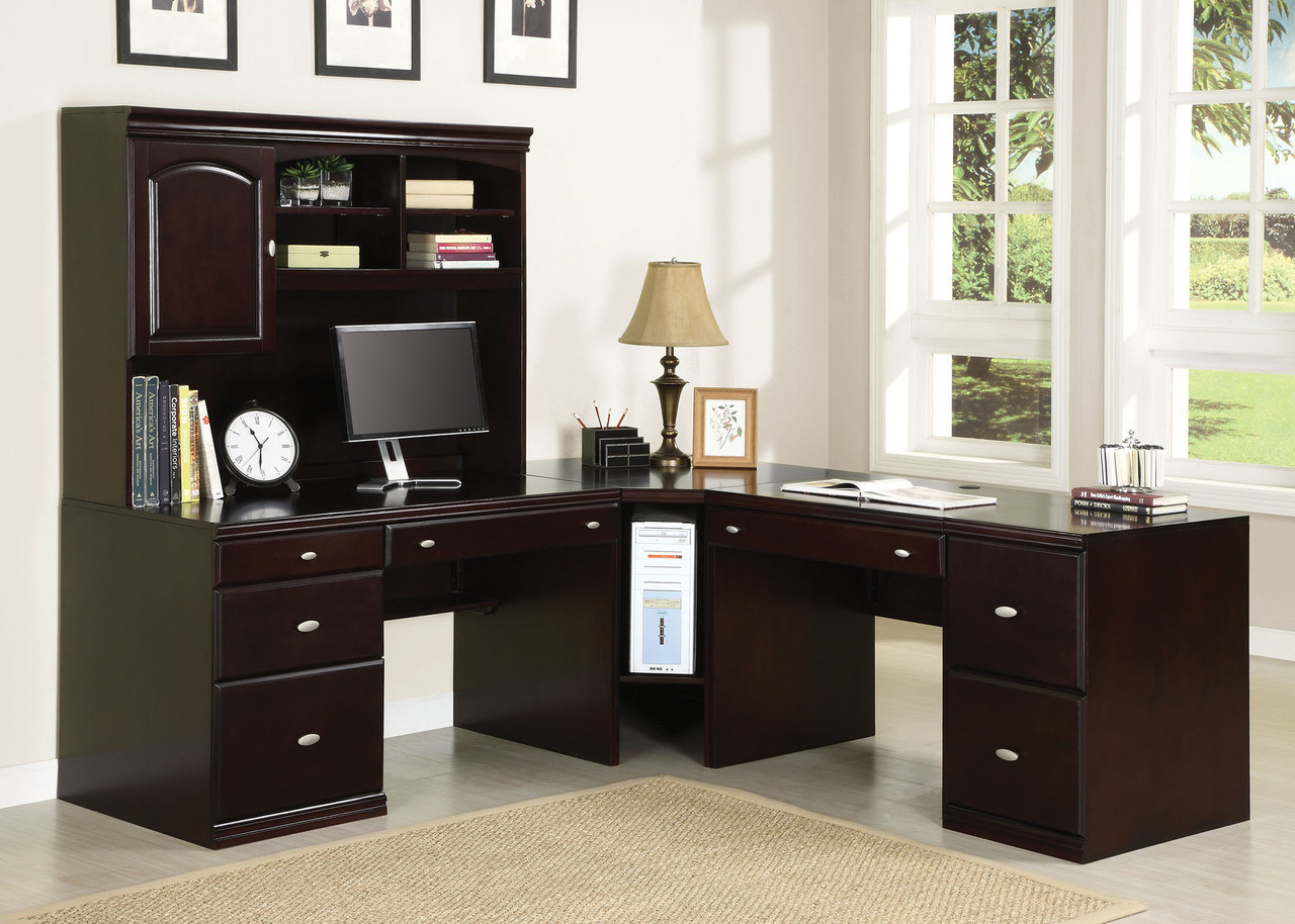 BARUCH 84'' Wide L-Shaped Desk with Hutch