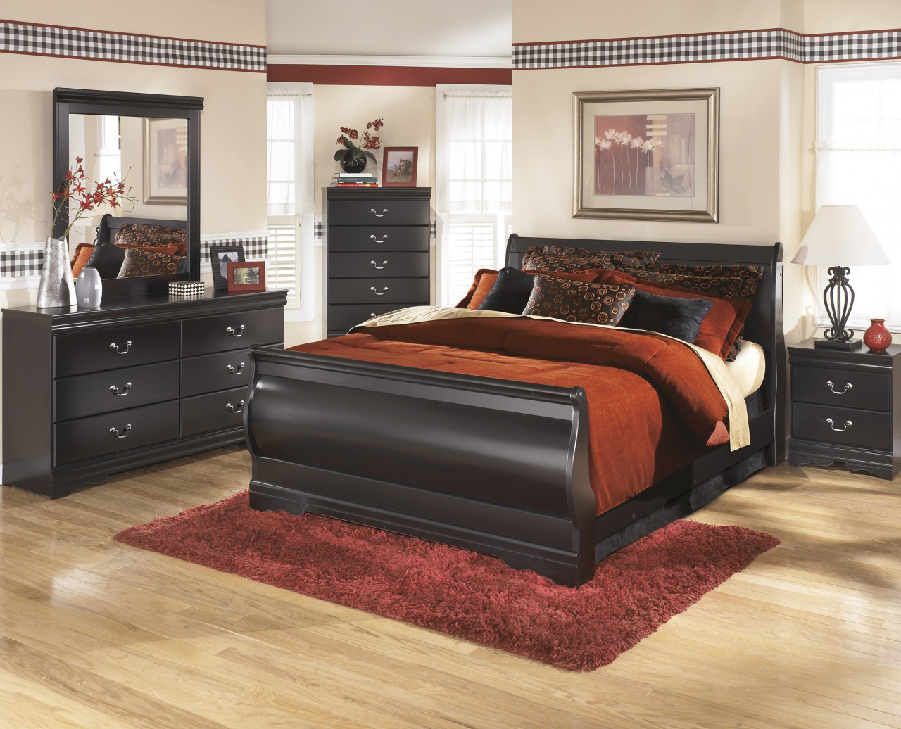 PARIS Black Bedroom Set - CB Furniture