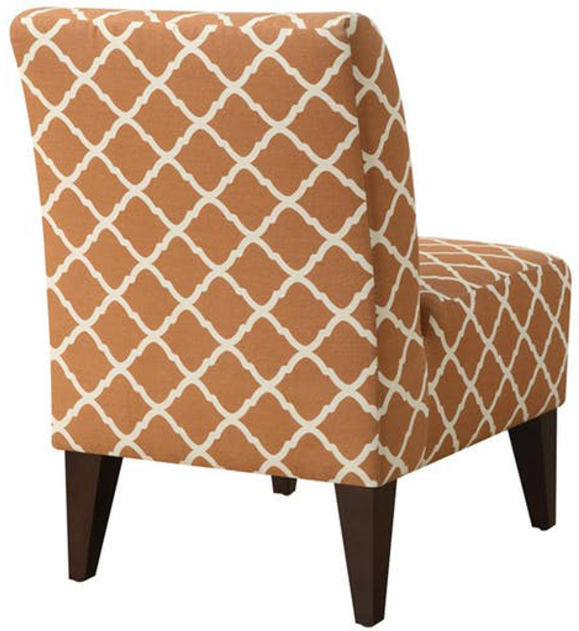 amie orange accent chair