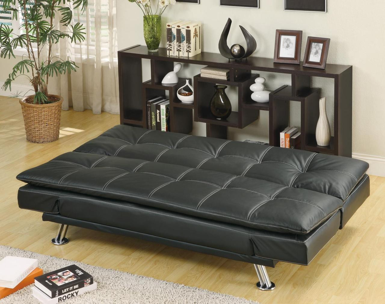 ODELL Black Adjustable Sofa Bed CB Furniture