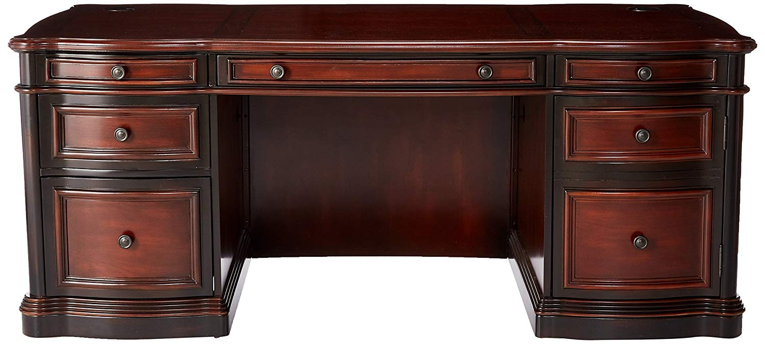 BAYLOR 36 Wide Double Pedestal Desk CB Furniture