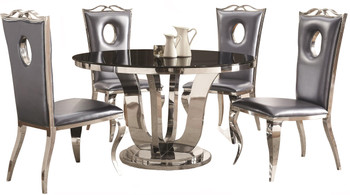 Minerva Chrome 5-PC Dining Set