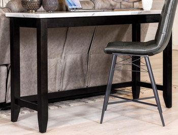 Toby - Marble Counter Dining Table - Rustic Espresso