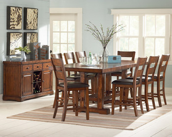 ALYSSA 9 Piece Counter Dining Set