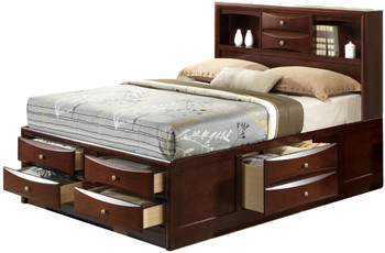 WATSON Brown Storage Bed