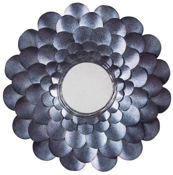 Flower Blue Accent Mirror